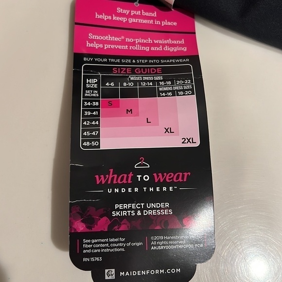 Maidenform High Waist Brief  Firm Compression Body Shaping lacy panties NWT - Picture 9 of 9